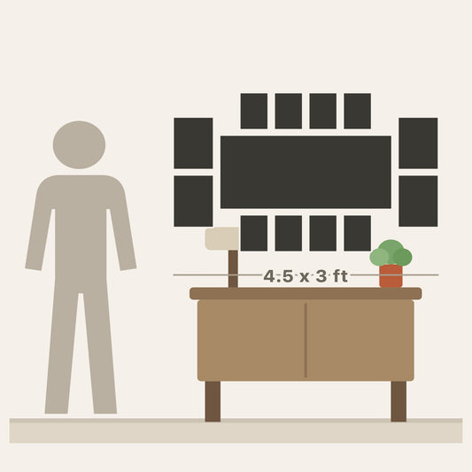 Large Wall poster layout - 15 posters, about 4.5 x 3 ft