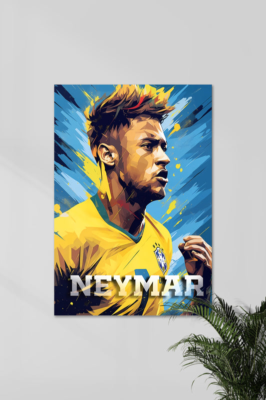 NEYMAR ART | BRAZIL FC | FootBall Poster