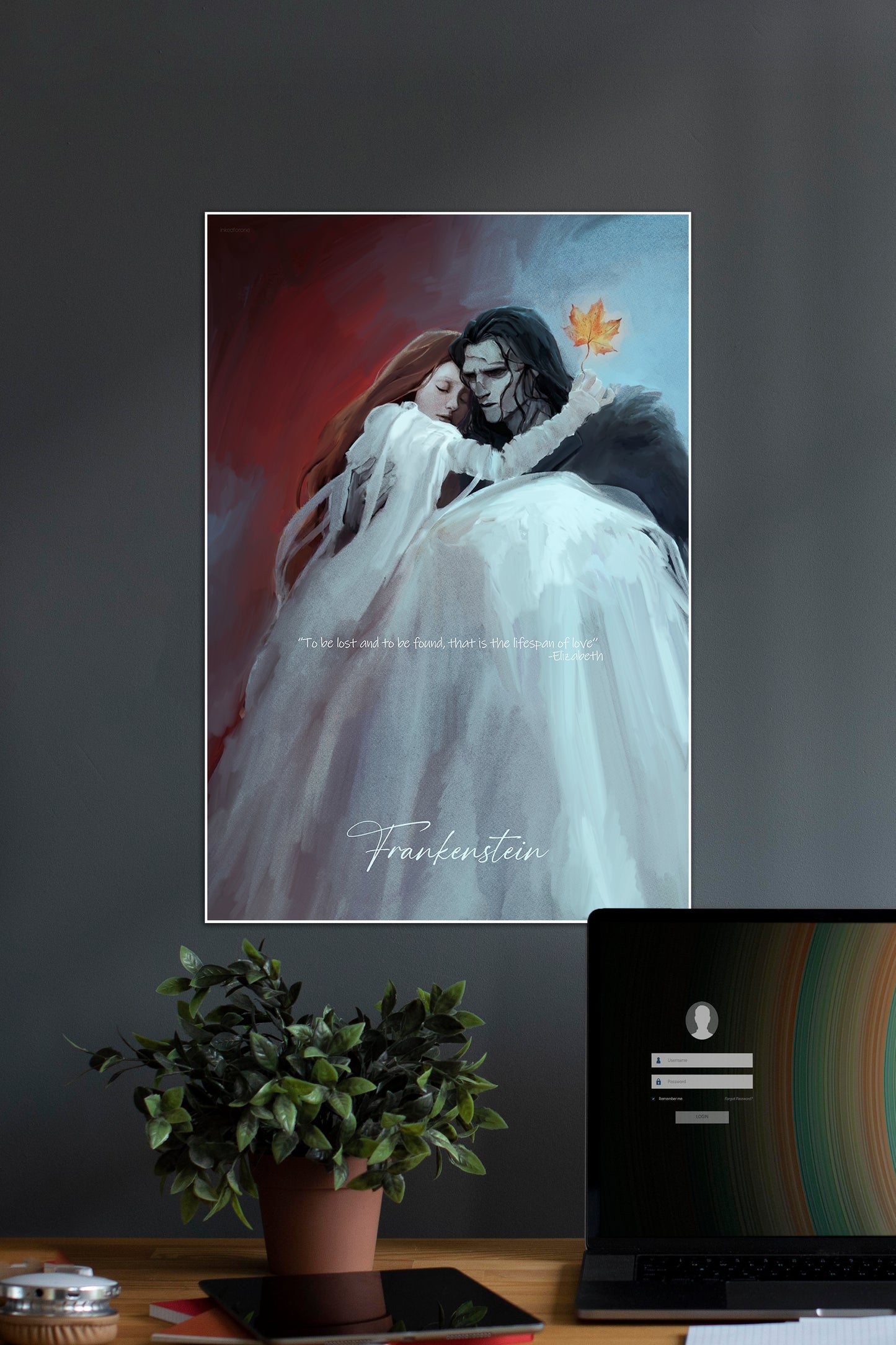 The Lifespan of Love | Frankenstein Art Poster | Movie Poster