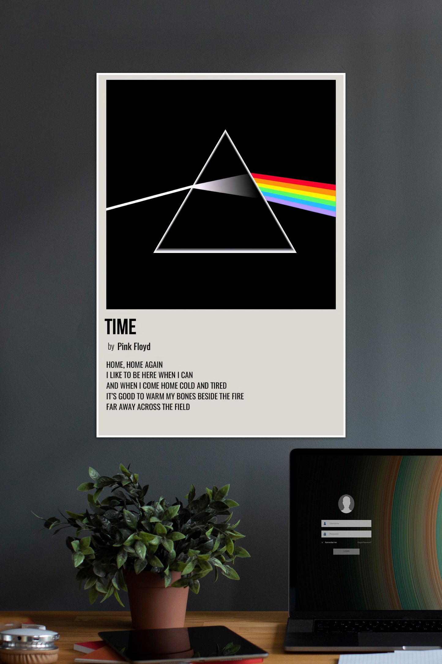 Time | Pink Floyd | Music Card | Music Artist Poster