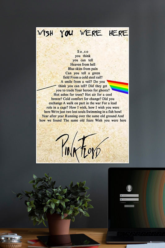 Wish You Were Here | Pink Floyd | Music Artist Poster