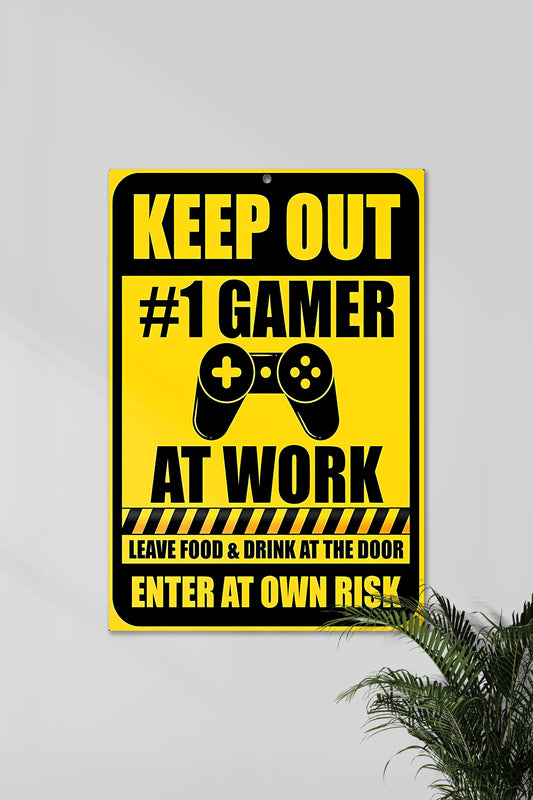 KEEP OUT | GAMER AT WORK | GAME POSTERS