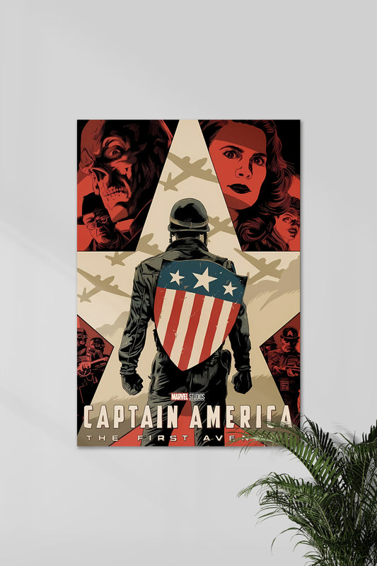 The First Avenger | Captain America | MCU | Movie Poster