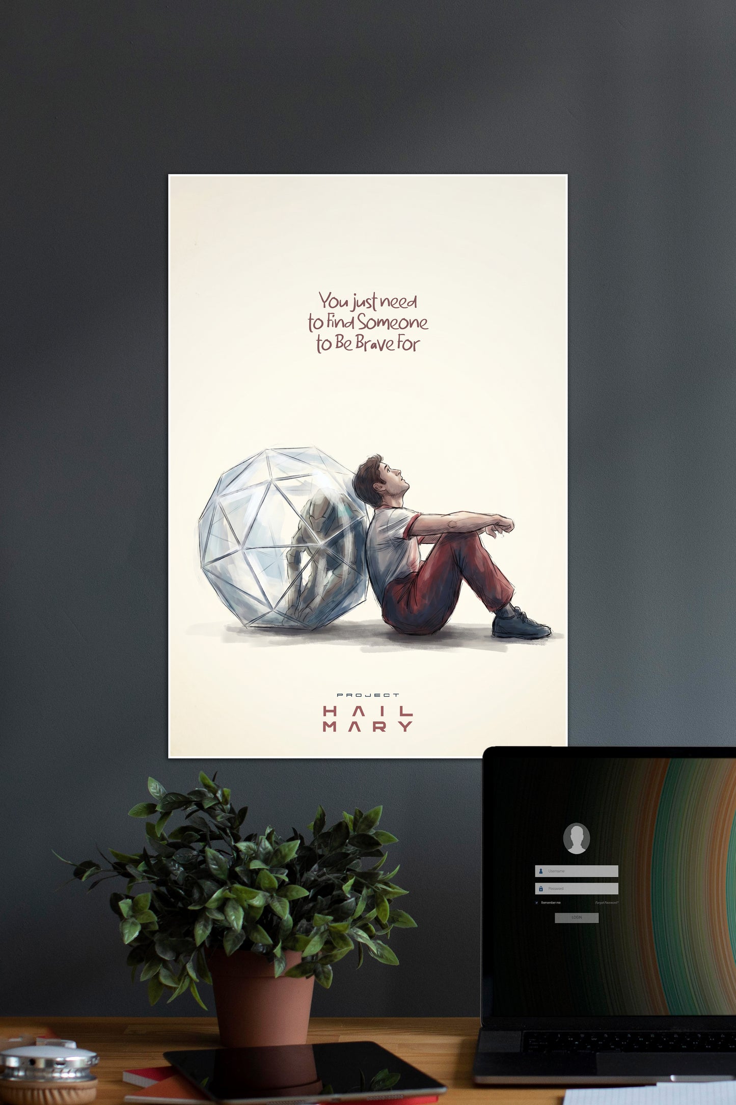 Be Brave | Project Hail Mary | Movie Poster