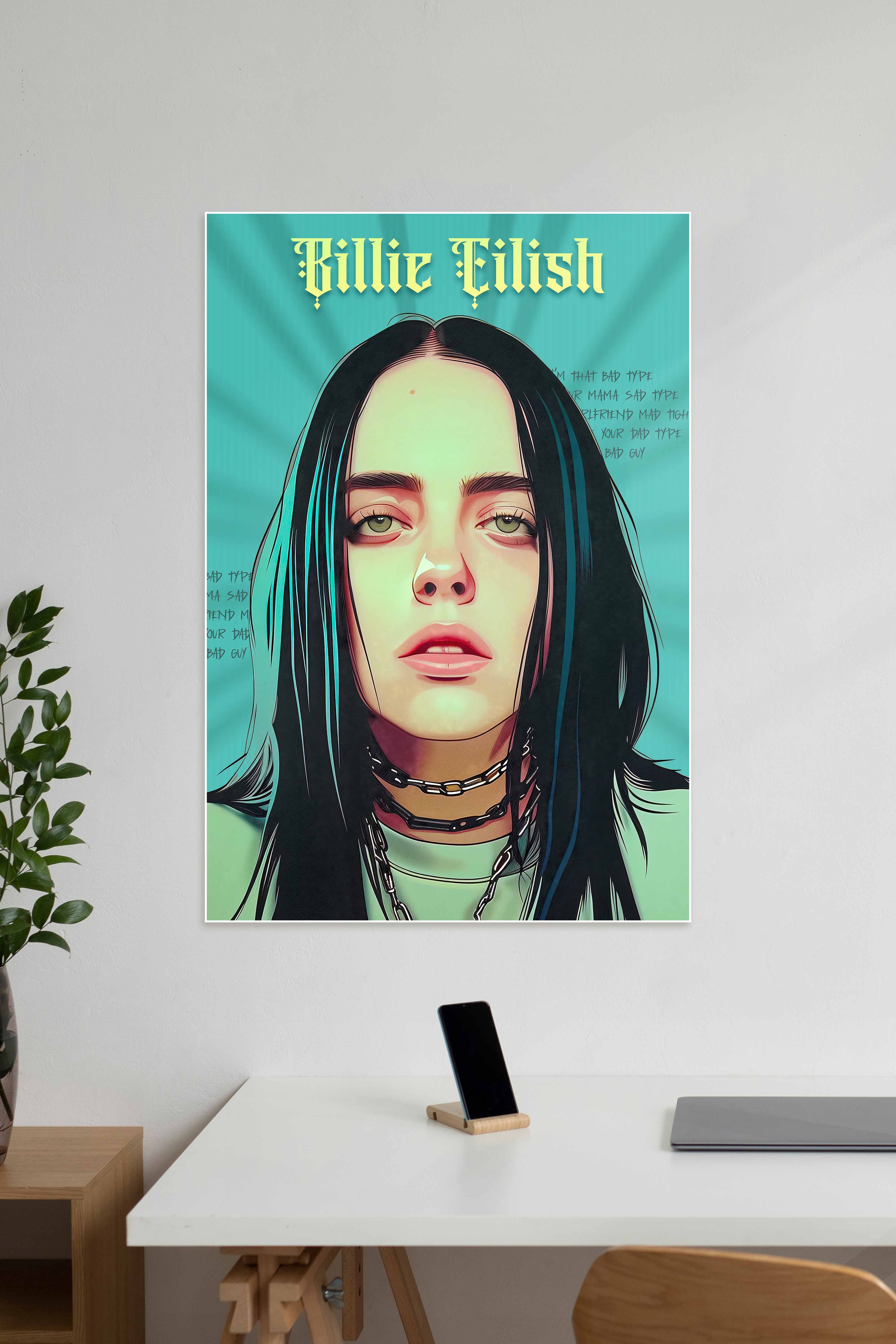 Billie Eilish 00 Billie Eilish Fan Art Music Artist Poster billie-eilish-00-billie-eilish-fan-art-music-artist-poster