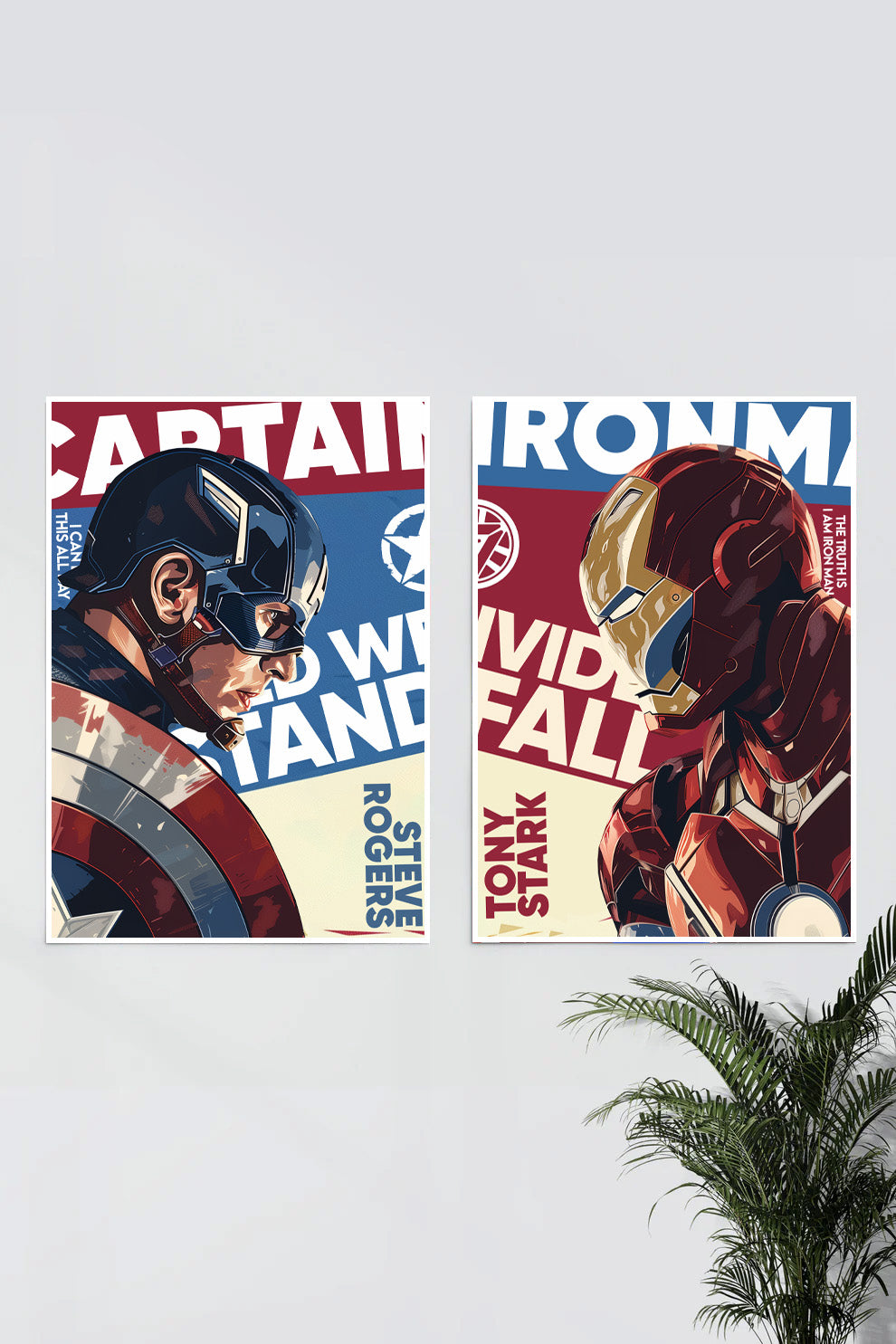 Captain America vs Iron Man Set CIVIL WAR MARVEL Piece of