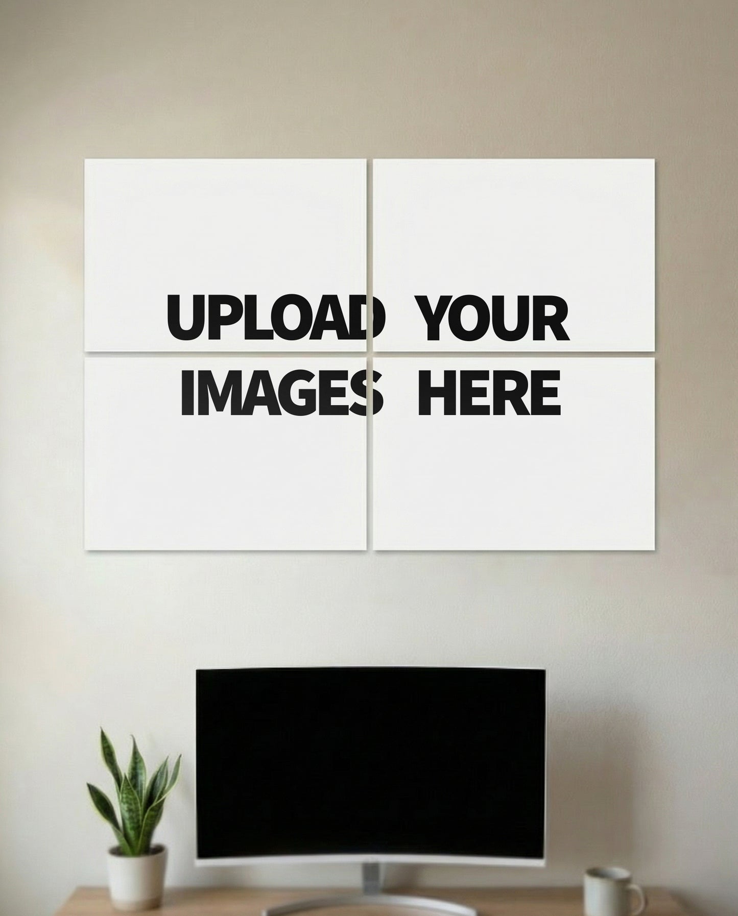 Customize Your Wall 4 Piece Split Art Set (2×2 Grid)