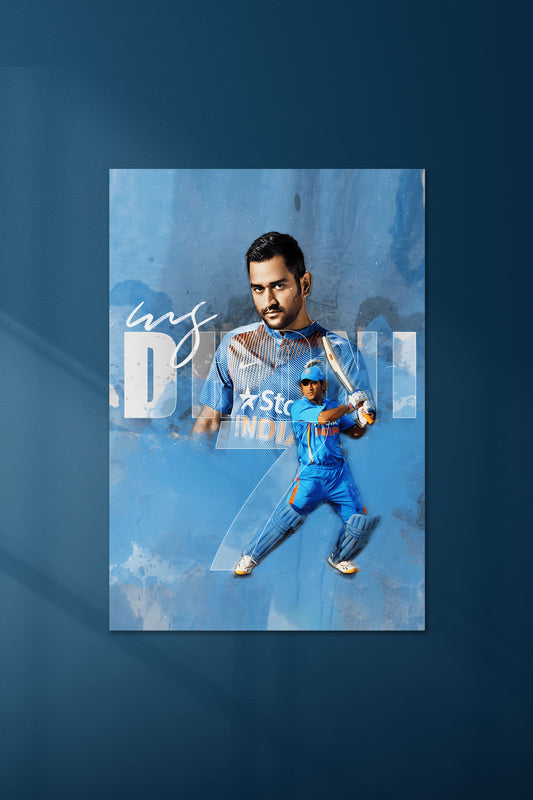 MS Dhoni #10 | Dhoni | Cricket Poster