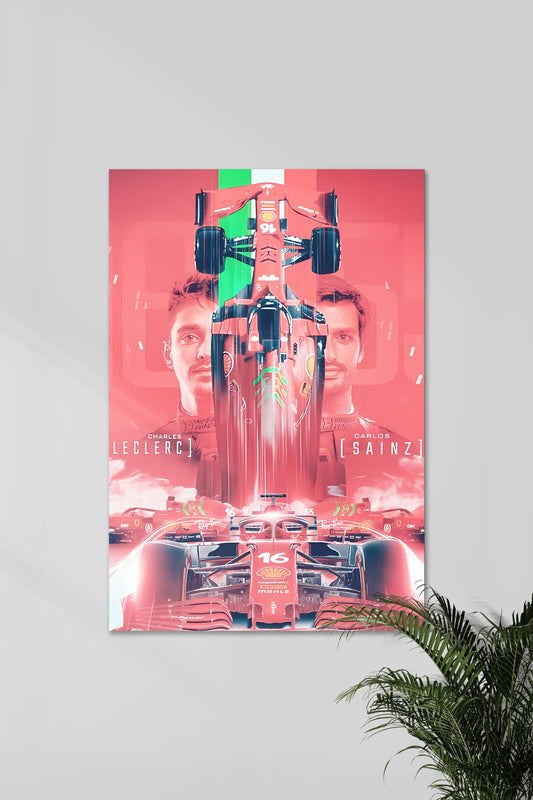 Leclerc vs Sainz | Head to Head | F1 POSTERS