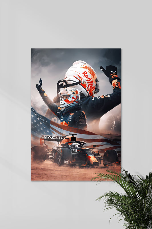 Max Verstappen US GP winner poster | Formula One | F1 POSTERS