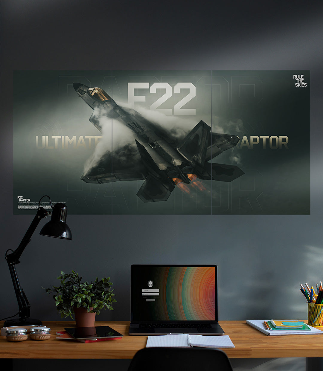 The F22 RAPTOR | Fighter Jet | 3 Piece Set