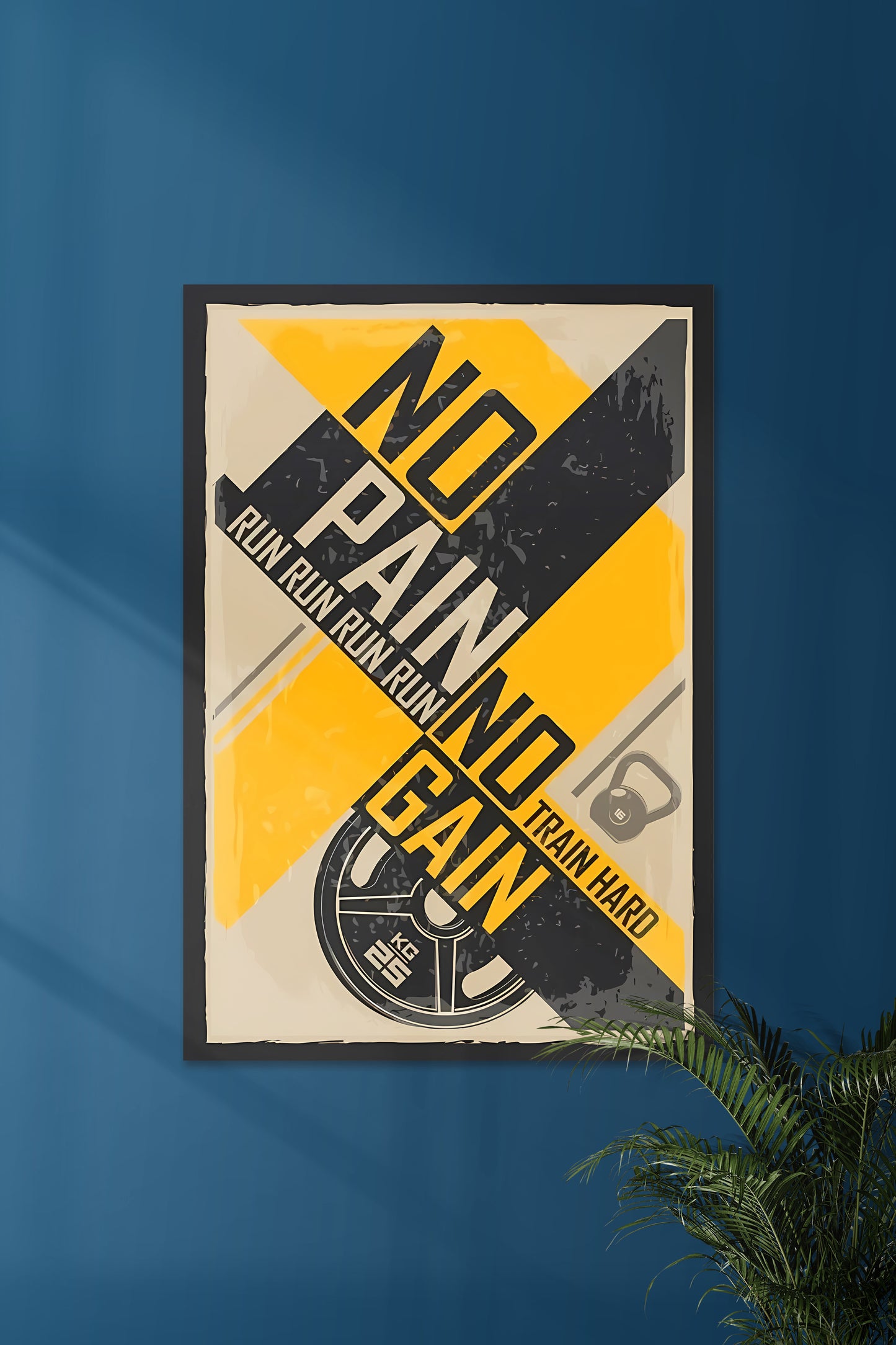 NO PAIN NO GAIN | GYM SET | Motivational Poster