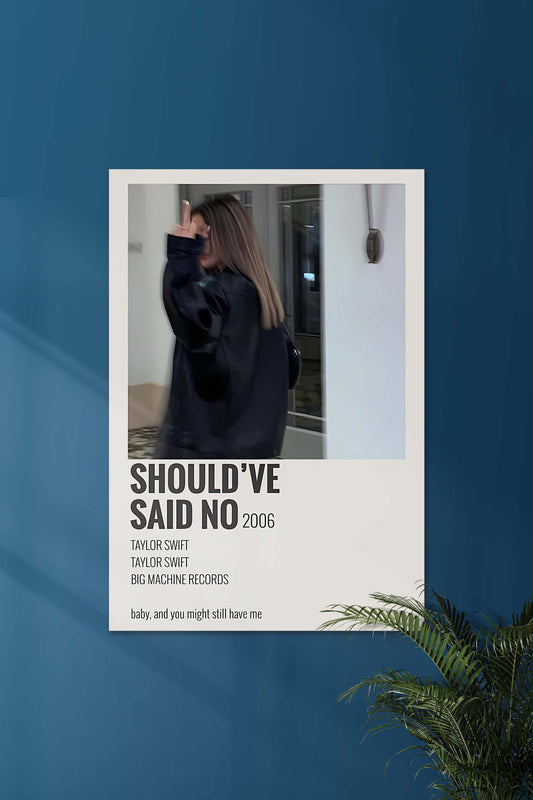 Should've Said No x Taylor Swift | Music Card | Music Artist Poster