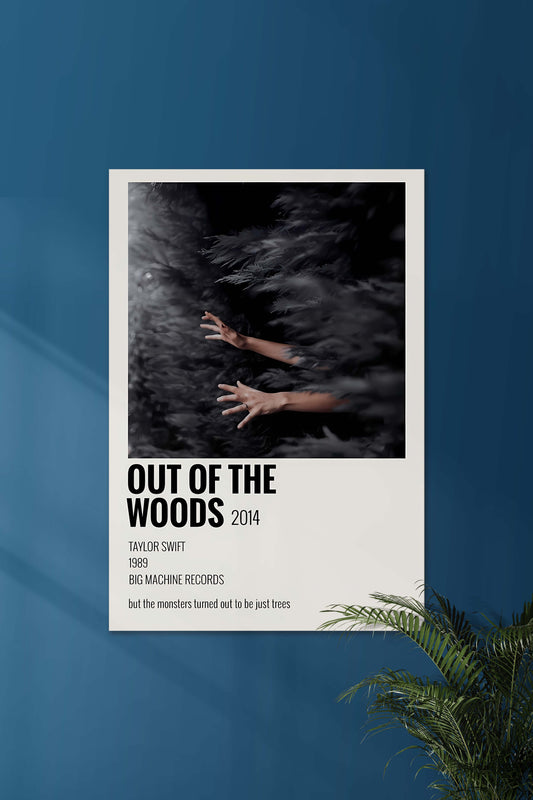 Out of the Woods x Taylor Swift | Music Card | Music Artist Poster