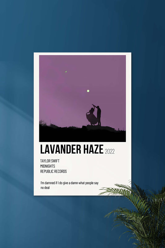 Lavander Haze x Taylor Swift | Music Card | Music Artist Poster