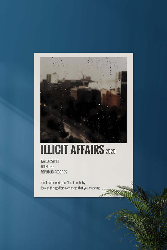 Illicit Affairs x Taylor Swift | Music Card | Music Artist Poster