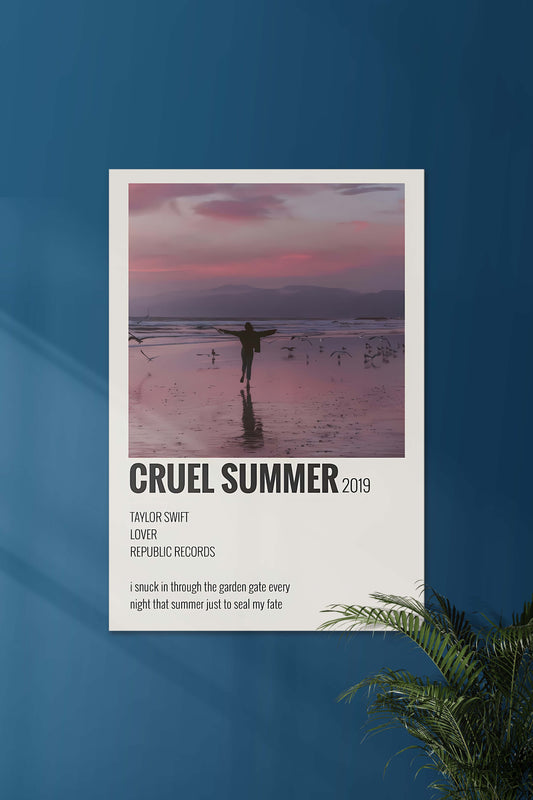Cruel Summer x Taylor Swift | Music Card | Music Artist Poster