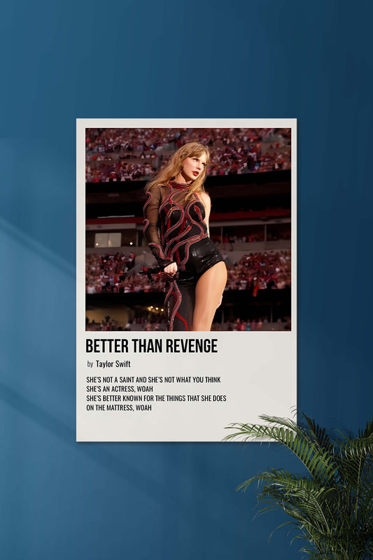 Better Than Revenge x Taylor Swift | Music Card | Music Artist Poster