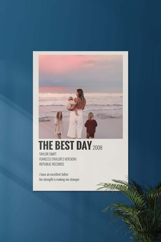 The Best Day x Taylor Swift | Music Card | Music Artist Poster