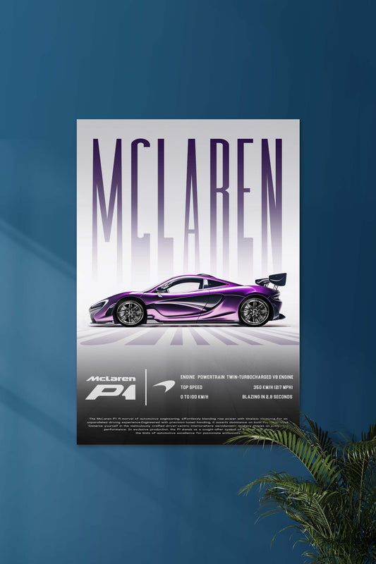 MCLAREN P1 | SOLID CARS #01 | CAR POSTERS