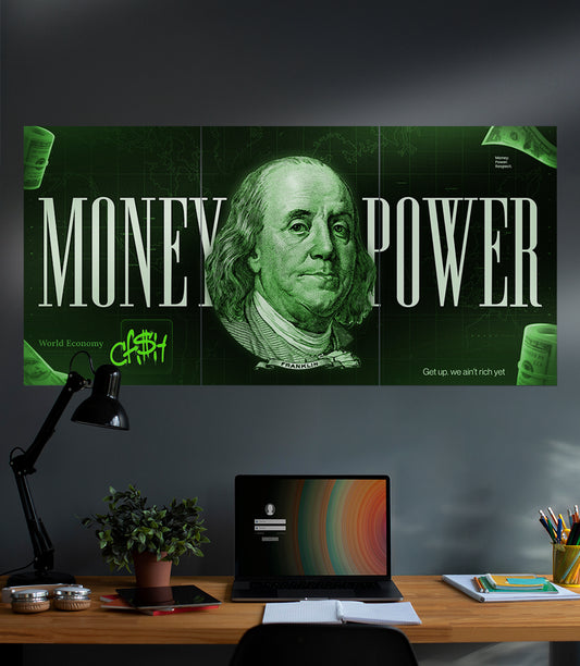 MONEY x POWER x RESPECT | Benjamin Franklin | 3 Piece Set