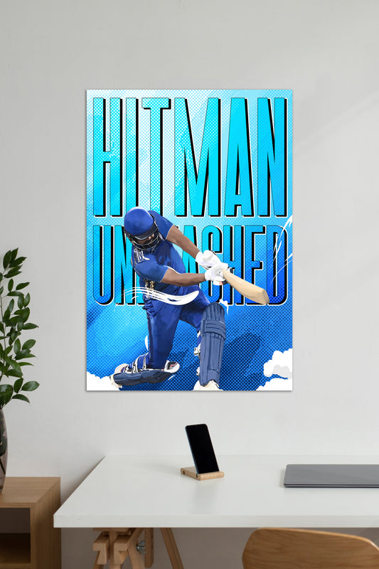 HITMAN UNLESHED | ROHIT SHARMA | Cricket Poster