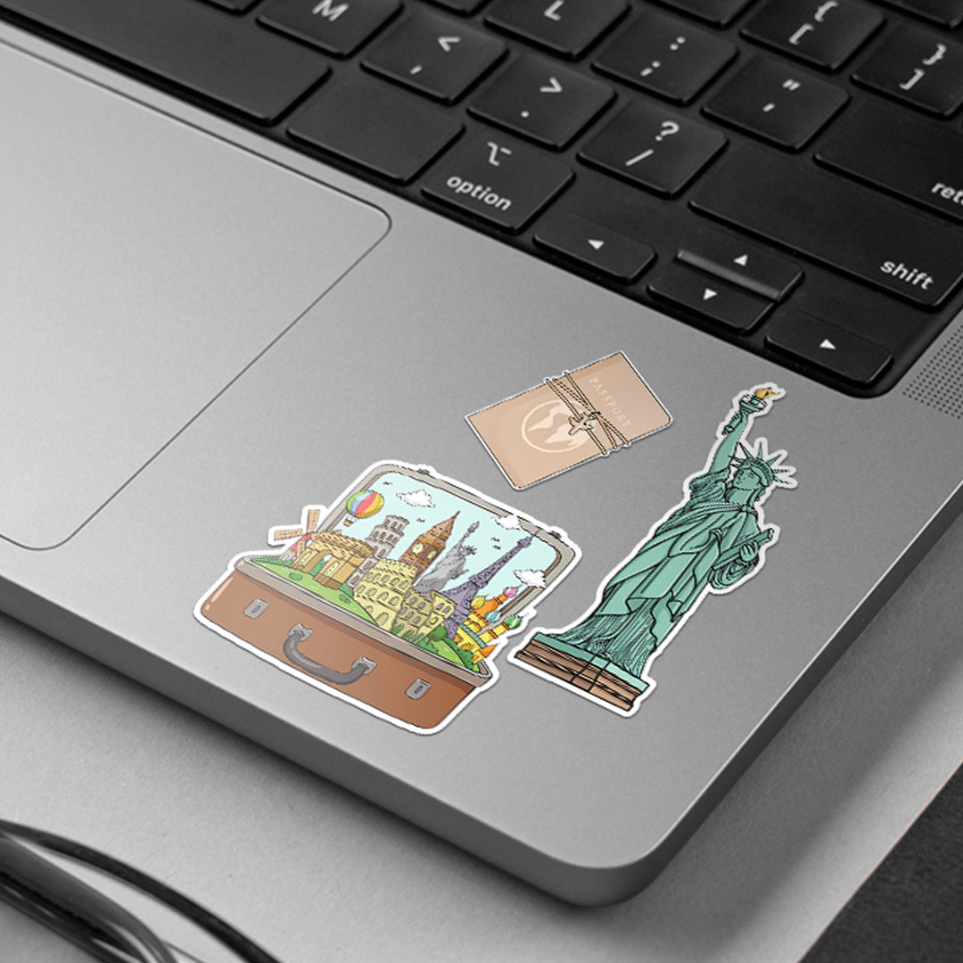 Aesthetic Travel Journal Sticker #01 | Stickerized | 5 Stickers