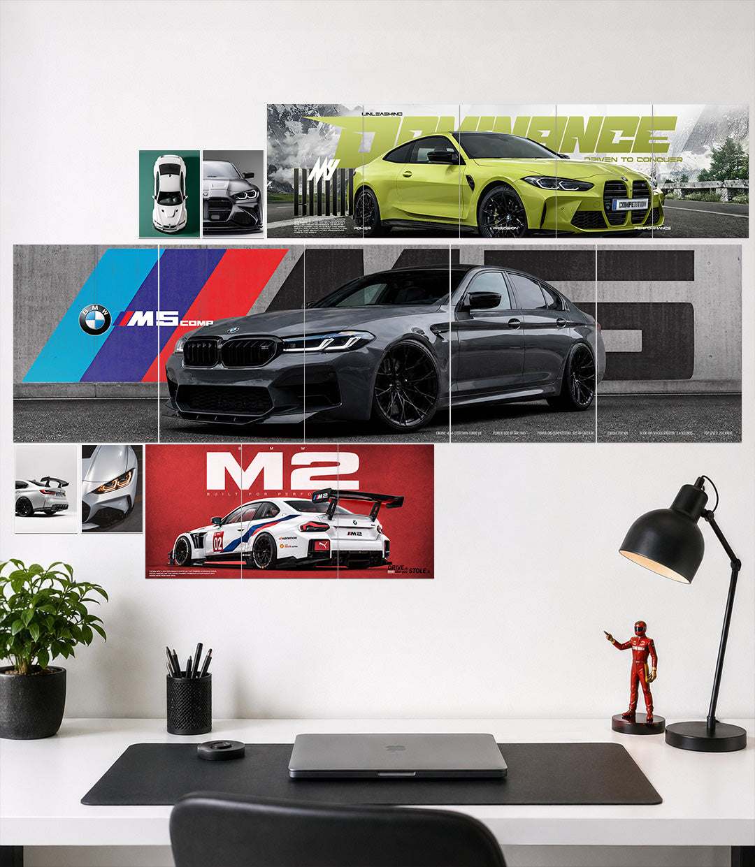 BMW M Series Wall Setup | 17 Piece A4 A3 A5 Mix Pack