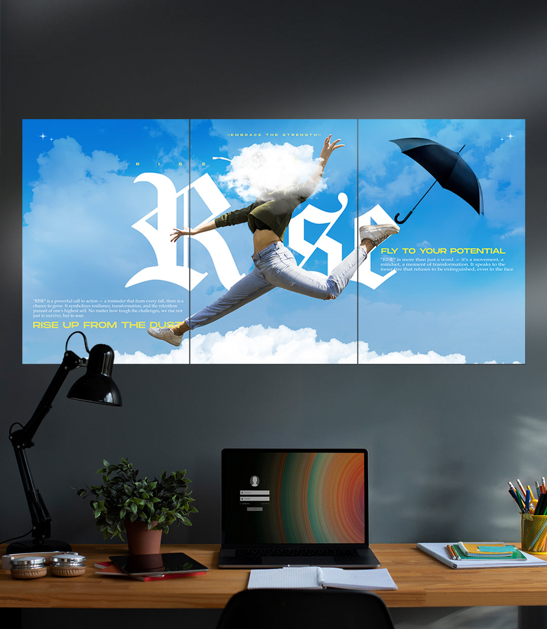 RISE | Aesthetic | Motivation | 3 Piece Set