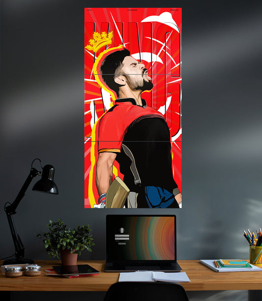 KING VIRAT KOHLI 18 #02 | Cricket SET | 3 Piece Set