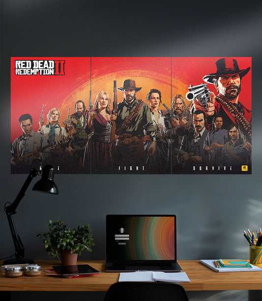 Ride Fight Survive X Red Dead Redemption | Game Set | 3 Piece Set