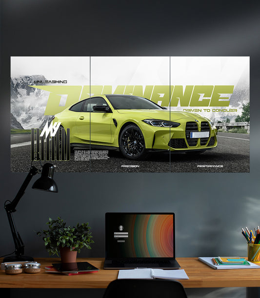 BMW M4 Competition #01 | Dominance | Car Set | 3 Piece Set