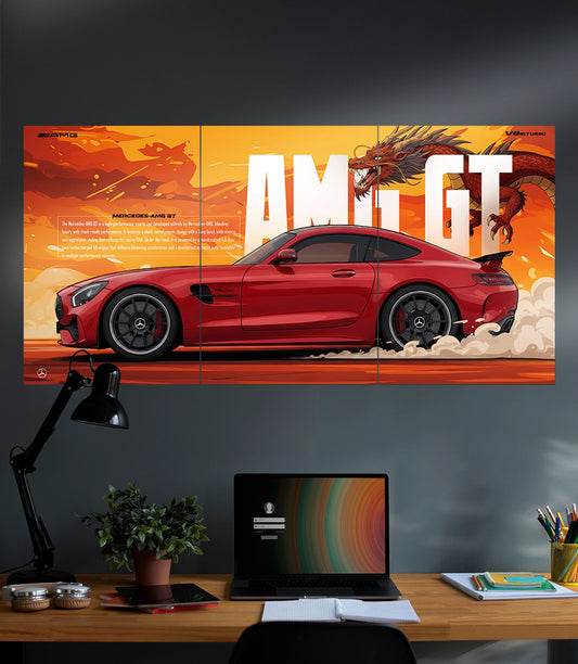 Mercedes AMG GT | Car Set | 3 Piece Set