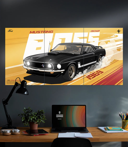 Ford Mustang Boss 302 | Car Set | 3 Piece Set