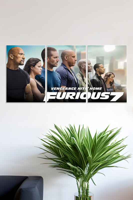 Fast and Furious 7 | FF7 | Set of 3 Poster