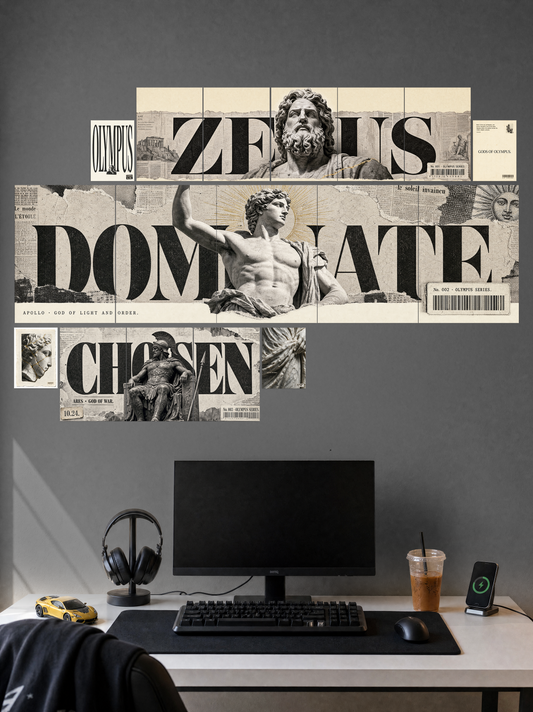Gods of Olympus Combo | Wall Setup Pack | 17 Piece A4 A3 A5 Mix Pack