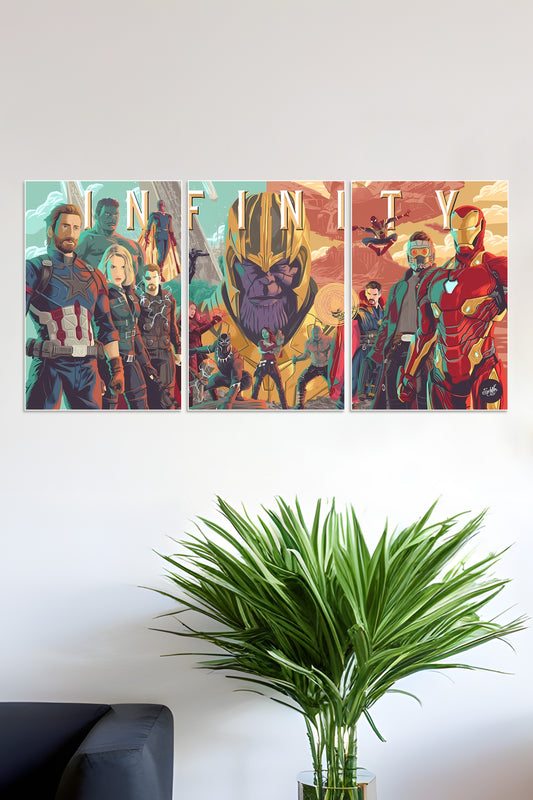 Infinity War Vector Art | MCU | Set of 3 Poster