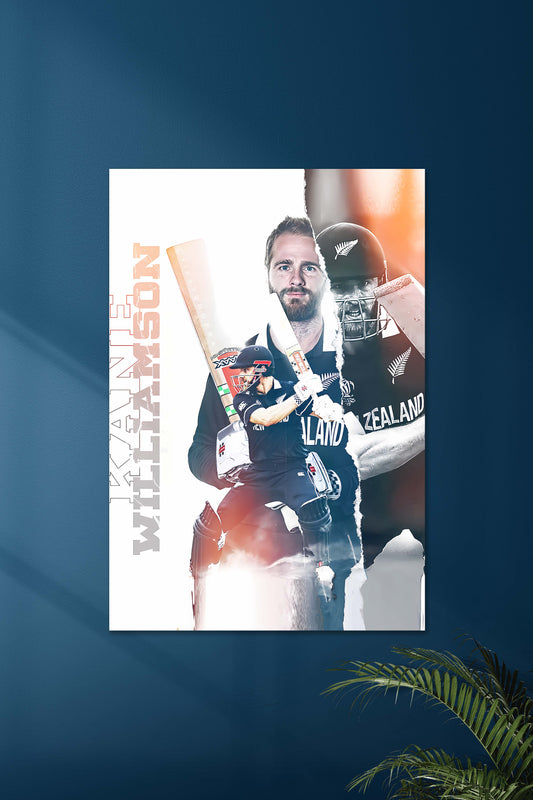 Kane Williamson x New Zealand | Kane Williamson | Cricket Poster