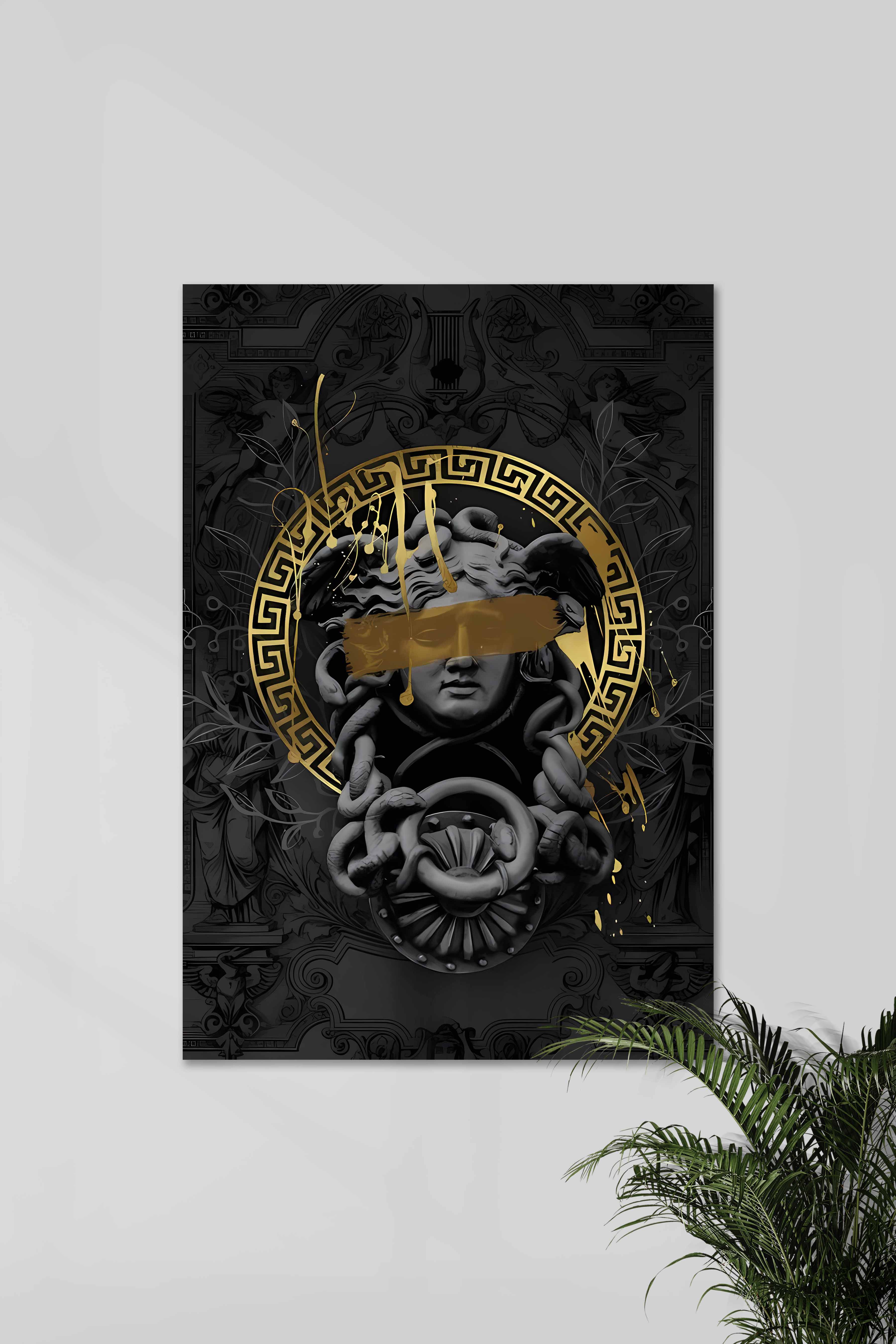 THE BANK Medusa Money Aesthetic Poster Posterized the-bank-medusa-money-aesthetic-poster-posterized