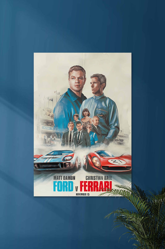 Ford v Ferrari #01 | Matt Damon Christian Bale | MOVIE POSTERS