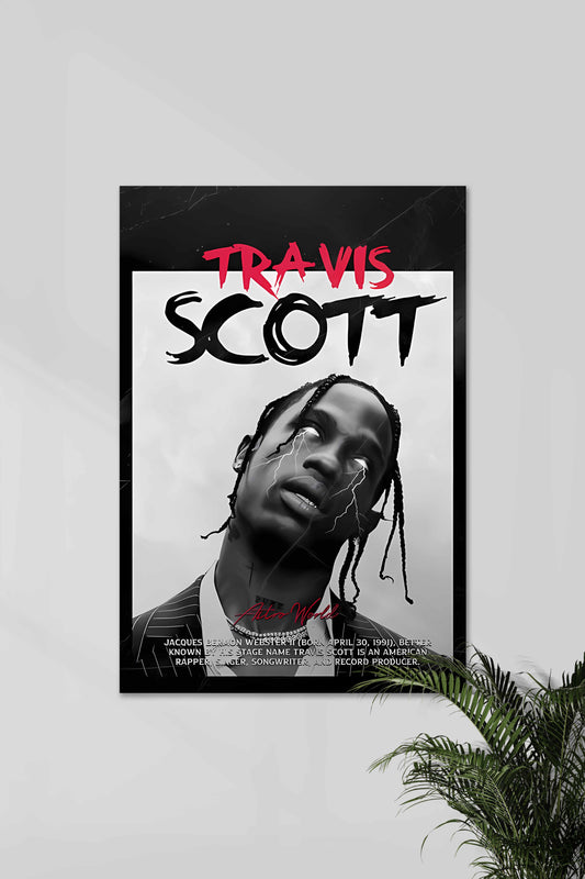 Travis Scott #00 | Trvais SCOTT | Music Artist Poster