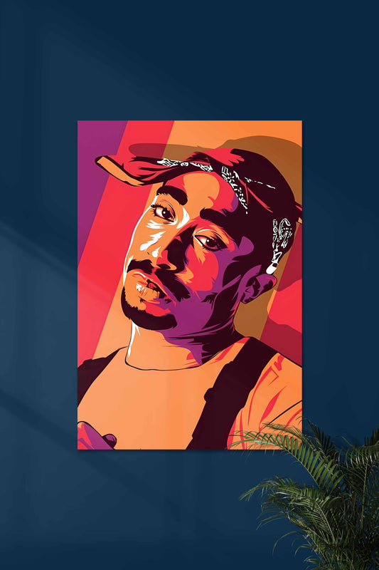 Tupac Shakur #00 | Tupac Shakur Vector Art | Music Artist Poster