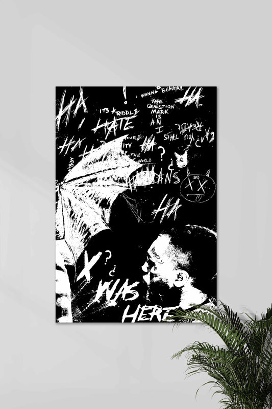 Black & White XXXTentacion #04 | XXXTENTACION | Music Artist Poster