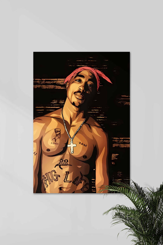 Tupac Shakur #01 | Tupac Shakur Vector Art | Music Artist Poster