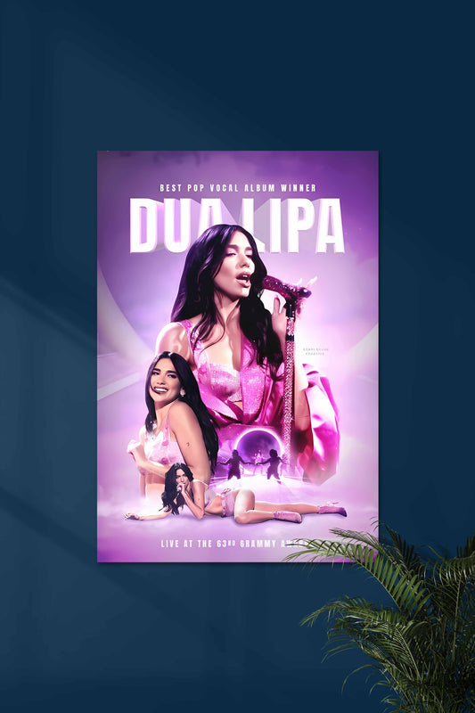 Dua Lipa 63rd Grammy Award | DUA LIPA #00 | Music Artist Poster