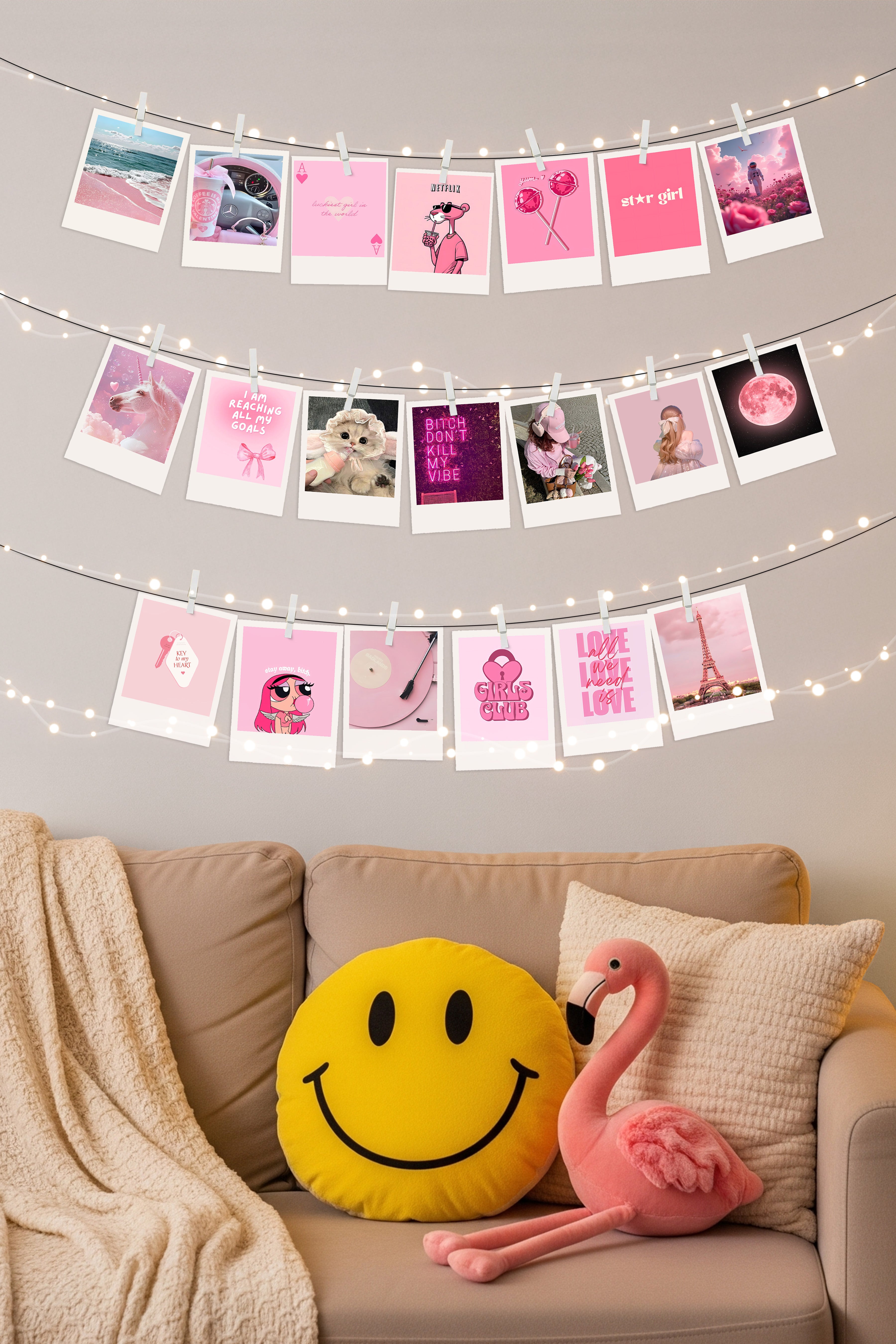 20 Pink Aesthetic Retro Prints - Main Image