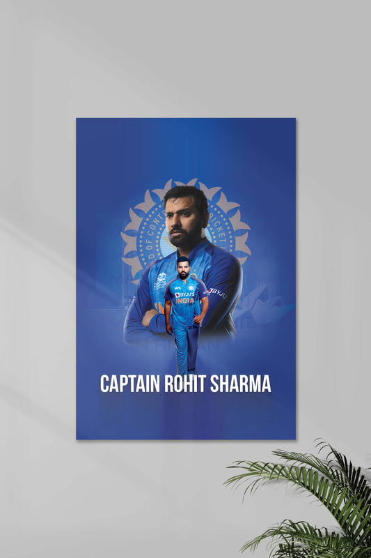 Captain Rohit Sharma | Rohit Sharma | Cricket Poster
