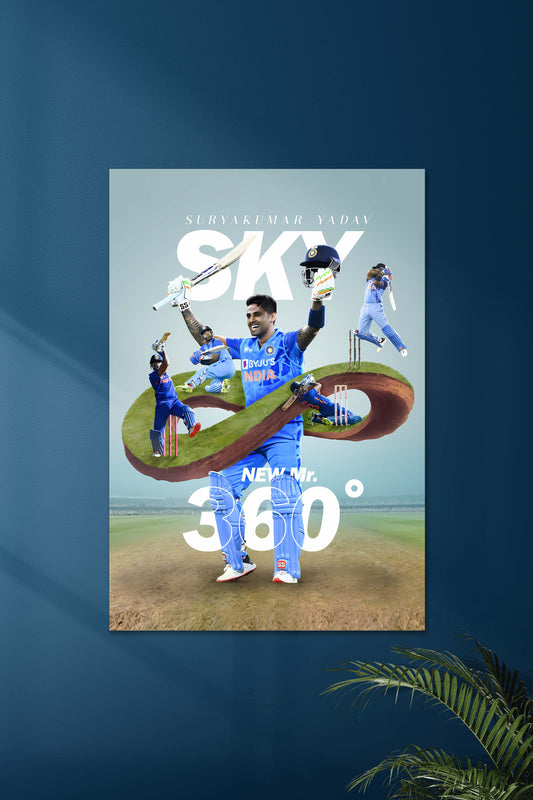 SKY New Mr.360 | Suryakumar Yadav | Cricket Poster