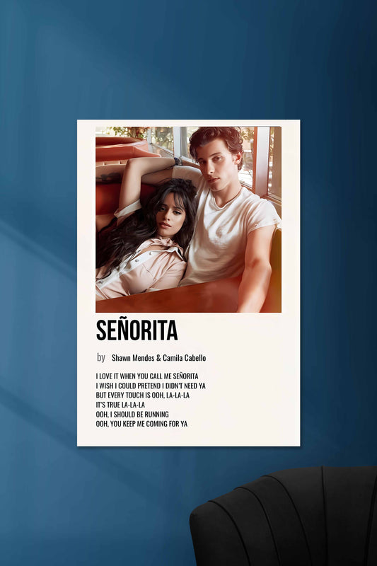 Senorita x Shawn Mendes & Camila Cabello | Music Card | Music Artist Poster