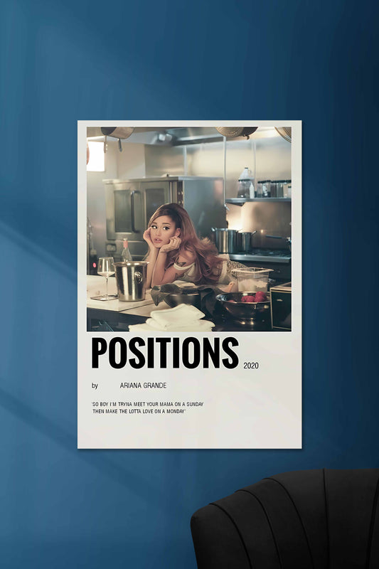 Positions x Ariana Grande | Music Card | Music Artist Poster
